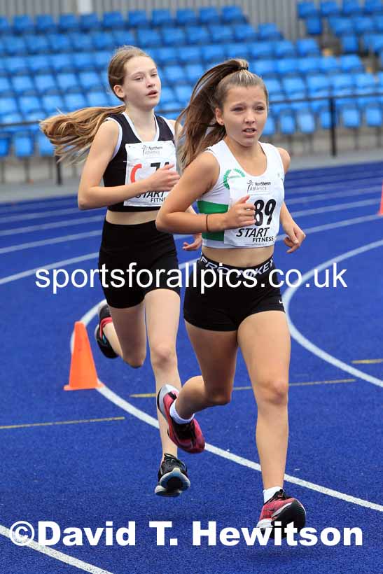 Girls under-13s 2022 Northern Road Relays, SportsCity, Manchester. Photo: David T. Hewitson/Sports for All Pics